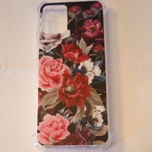 Floral Phone Case - Pink and Black